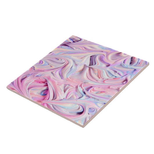 Unicorn-kleuren Tegeltje (Zijkant)