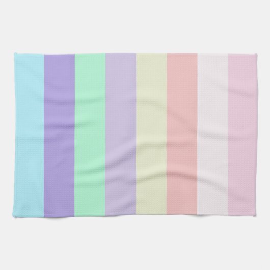 Unicorn kleurenstripes theedoek (Horizontaal)