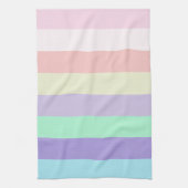 Unicorn kleurenstripes theedoek (Verticaal)