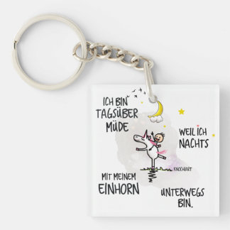 Unicorn - KnochiART Sleutelhanger