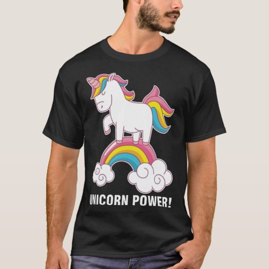 unicorn-kracht leuk t-shirt (Voorkant)