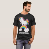 unicorn-kracht leuk t-shirt (Voorkant volledig)