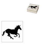unicorn - kunststempel rubberstempel (Gestempeld)