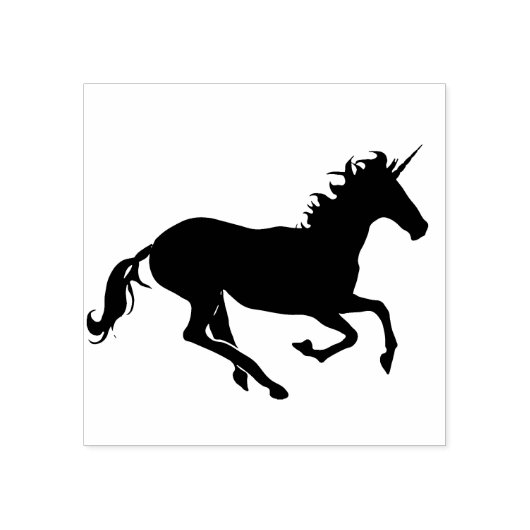 unicorn - kunststempel rubberstempel (Afrduk)