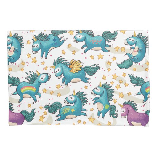 Unicorn Kussensloop (Voorkant-Links)