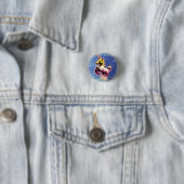 Unicorn Lapel Pin Button (Galaxy Shimmer) (In situ)