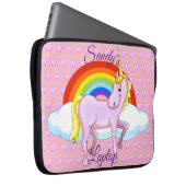 Unicorn Laptop Hoesje Sleeve (Voorkant Rechts)