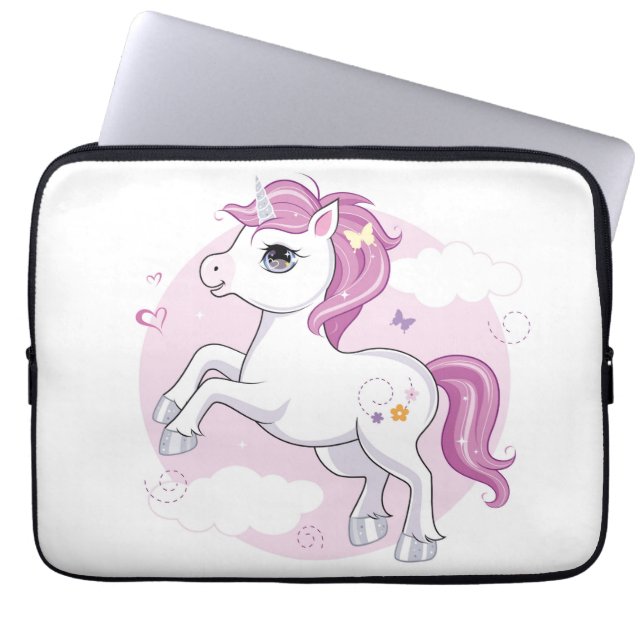 Unicorn-laptophoes Laptop Sleeve (Voorkant)
