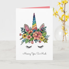 Unicorn Lashes met regenbooghoorn Kaart