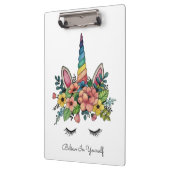 Unicorn Lashes met regenbooghoorn Klembord (Links)