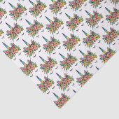 Unicorn Lashes met regenbooghoorn Tissuepapier (Detail)