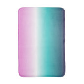 unicorn lavender blauwgroen ombre turquoise mermai badmat (Voorkant Verticaal)