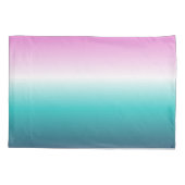 unicorn lavender blauwgroen ombre turquoise mermai kussensloop (Achterkant-Links)