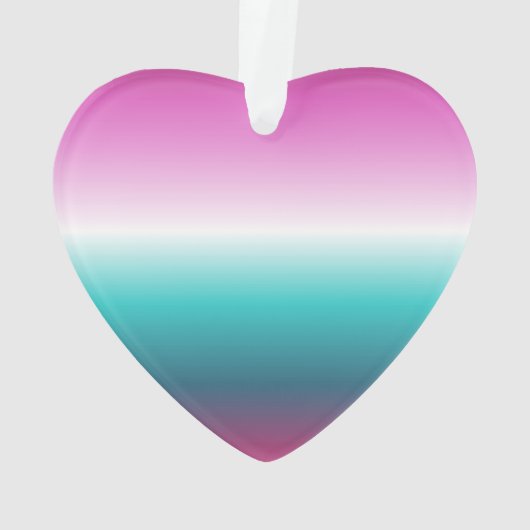 unicorn lavender blauwgroen ombre turquoise mermai ornament (achterkant)