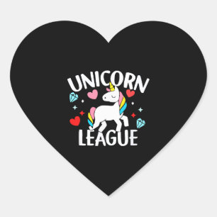 Unicorn League Hart Sticker
