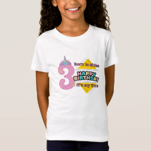 Unicorn leuk T-shirt ontwerp voor verjaardag