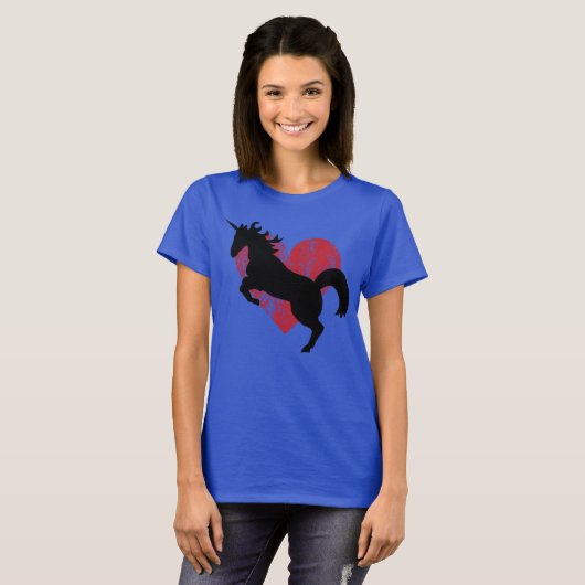 Unicorn liefde en dintkleurigheid. t-shirt (Voorkant volledig)