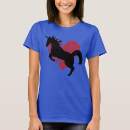 Unicorn liefde en dintkleurigheid. t-shirt