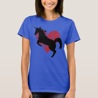 Unicorn liefde en dintkleurigheid. t-shirt