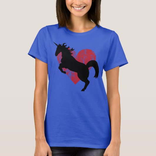 Unicorn liefde en dintkleurigheid. t-shirt (Voorkant)