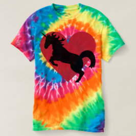Unicorn liefde en dintkleurigheid. t-shirt
