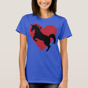 Unicorn liefde en dintkleurigheid. t-shirt