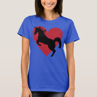 Unicorn liefde en dintkleurigheid. t-shirt