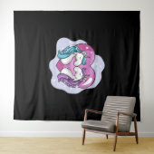 Unicorn liefde wandkleed (In Situ (horizontaal))