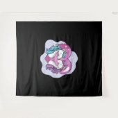 Unicorn liefde wandkleed (Voorkant (horizontaal))