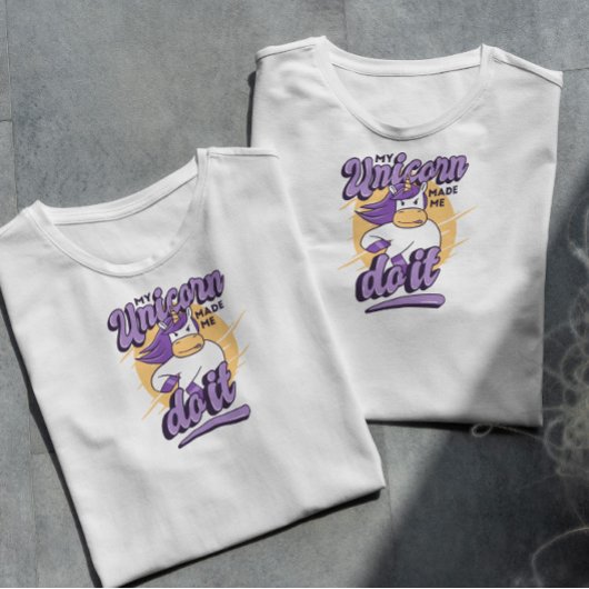 Unicorn liet me het doen t-shirt