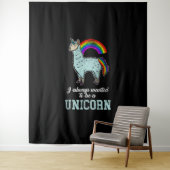 Unicorn Llama Wandkleed (In situ)