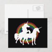 UNICORN LOVE BRIEFKAART (Voorkant / Achterkant)
