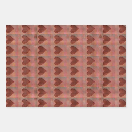 Unicorn Love Heart Inpakpapier Vel (Voorkant)