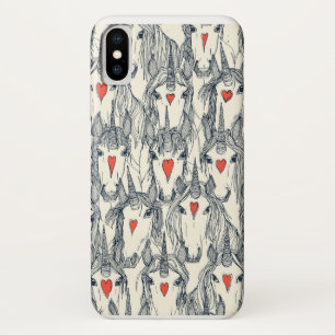 unicorn love indigo persimmon pearl Case-Mate iPhone case
