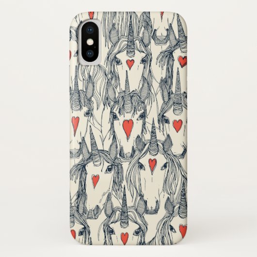 unicorn love indigo persimmon pearl Case-Mate iPhone case (Achterkant)