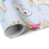 Unicorn Love Pattern Cadeaupapier (Rol Hoek)