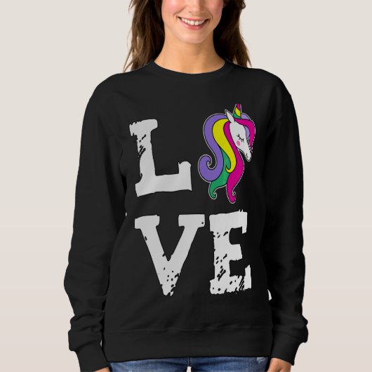 Unicorn Love Trui (Voorkant)