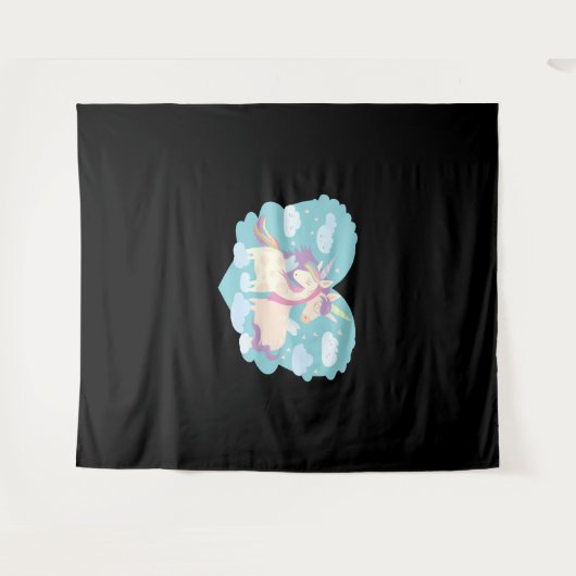 Unicorn Love Wandkleed (Voorkant (horizontaal))