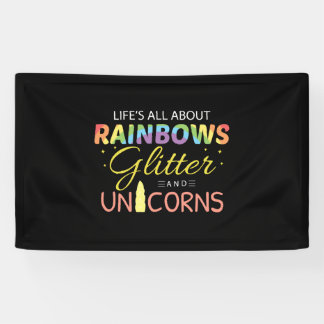 Unicorn Lover Gift Idea Rainbows Glitter Unicorns Spandoek