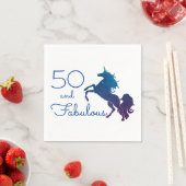 Unicorn Lover's 50 en Fabulous Birthday Servet (Insitu)