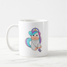 Unicorn Luisteren naar muziek Koffiemok