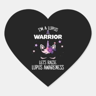 Unicorn Lupus Warrior Gift Raise Lupus Hart Sticker