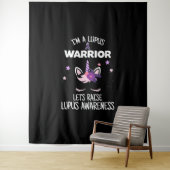 Unicorn Lupus Warrior Gift Raise Lupus Wandkleed (In situ)