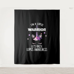 Unicorn Lupus Warrior Gift Raise Lupus Wandkleed