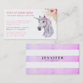 Unicorn Ma Friend - Playground Visitekaartje Contactkaartje (Voorkant / Achterkant)