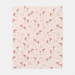 Unicorn Magic Baby Blanket Fleece Deken