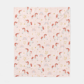 Unicorn Magic Baby Blanket Fleece Deken