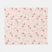 Unicorn Magic Baby Blanket Fleece Deken (Voorkant (Horizontaal))