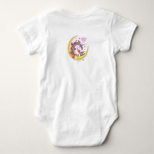 Unicorn Magic Baby Bodysuit (Achterkant)