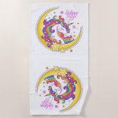 Unicorn Magic Beach Towel Strandlaken (Voorkant)